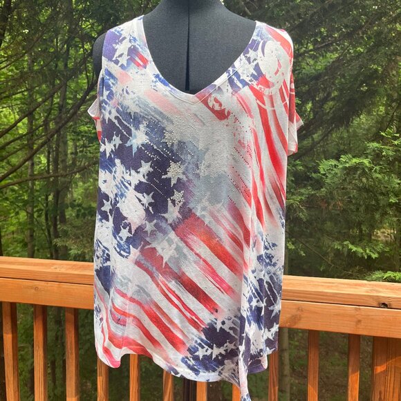 World Unity American Flag T-Shirt - Picture 1 of 3